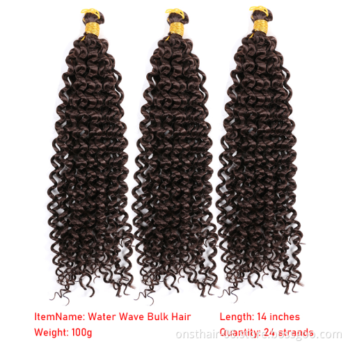 Onst Synthetic Crochet Hair Braiding Hair Extensions Water Wave Braids Blonde 613 Bundles Freetress Afro kinky Twist Bulk